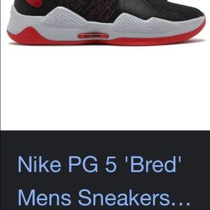 Nike PG 5 “bred” mens basketball sneakers